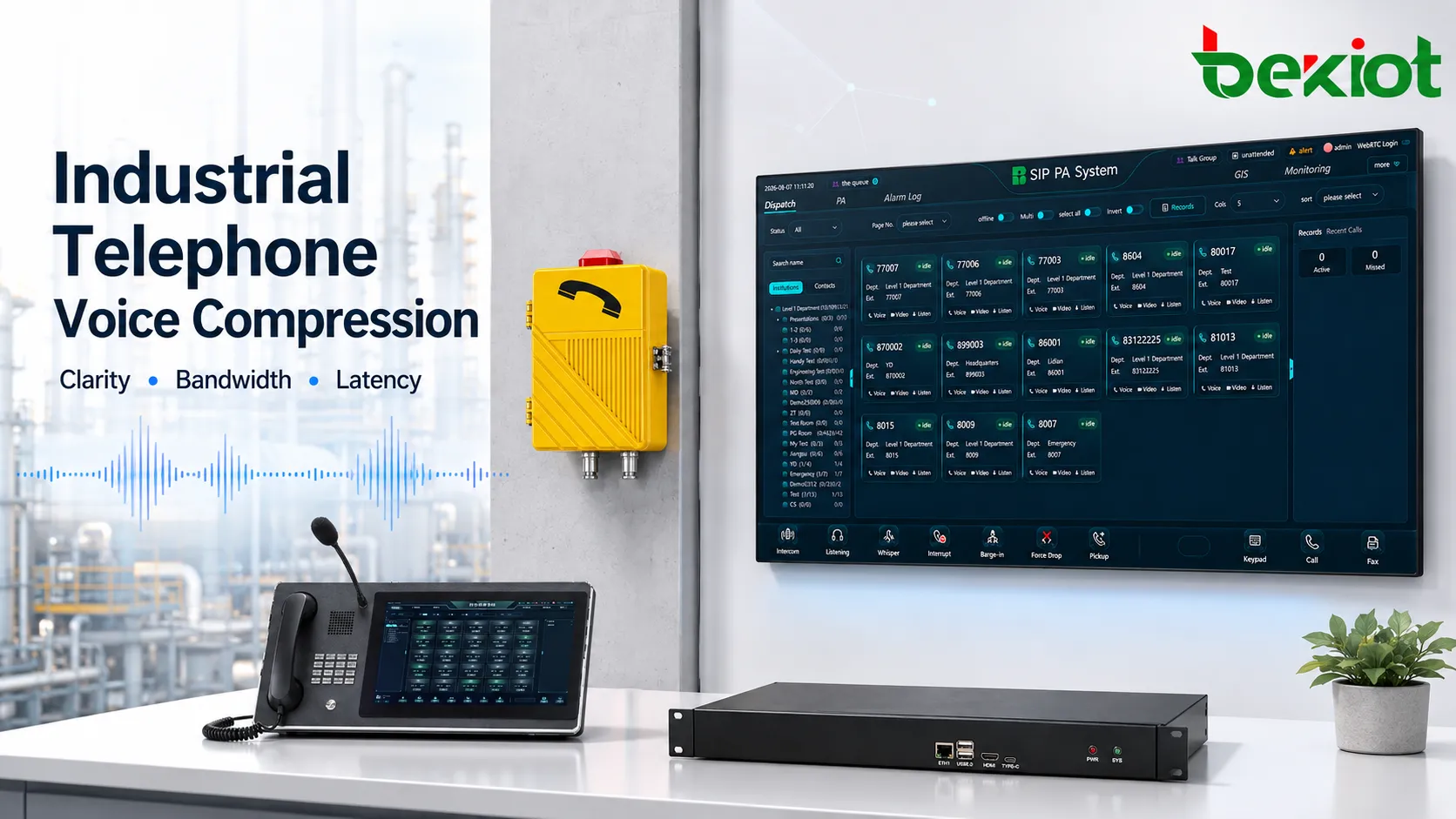 Algorithmes de compression vocale dans les téléphones industriels