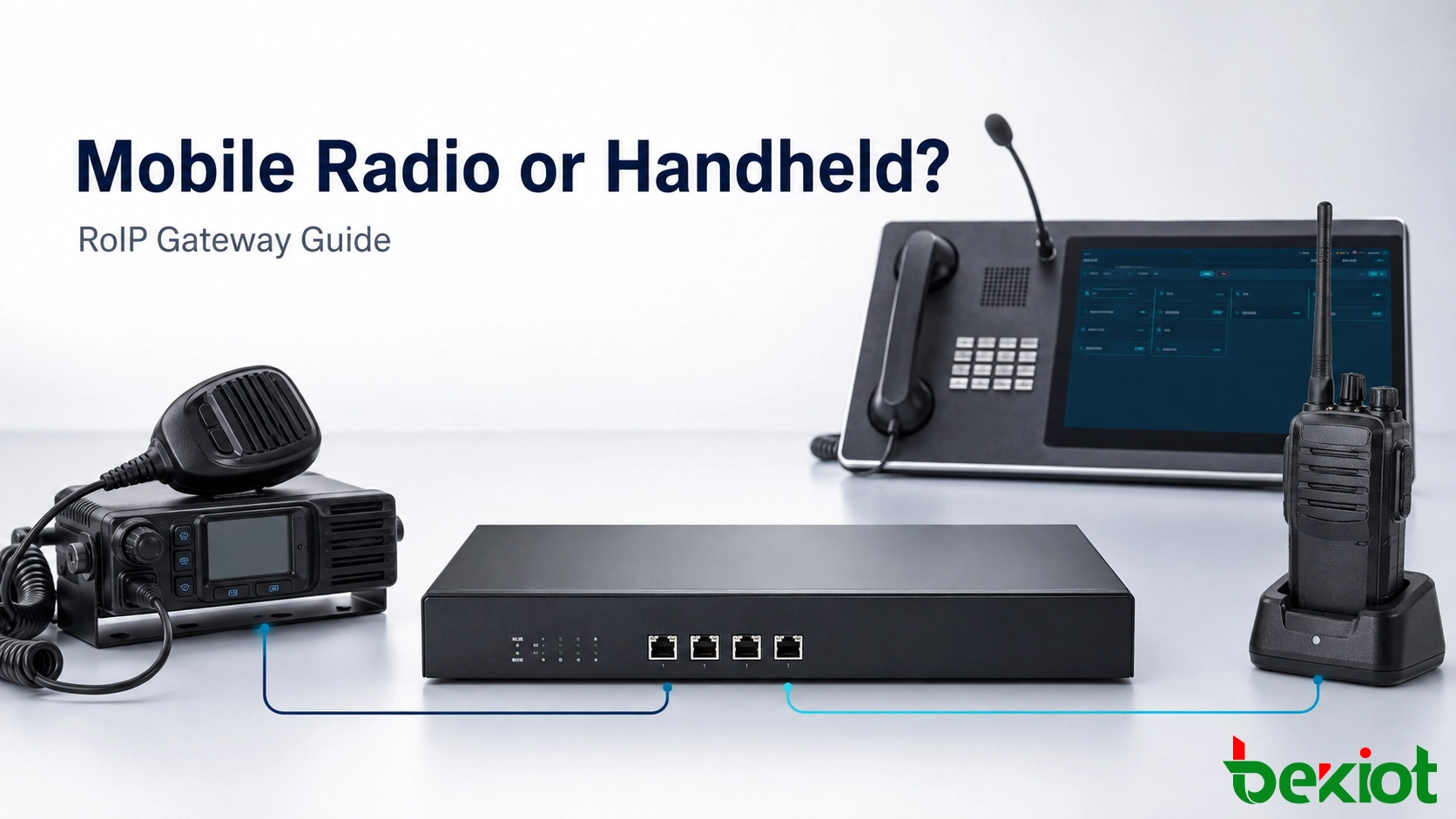 Faut-il connecter une passerelle RoIP à une radio mobile ou à une radio portative ?