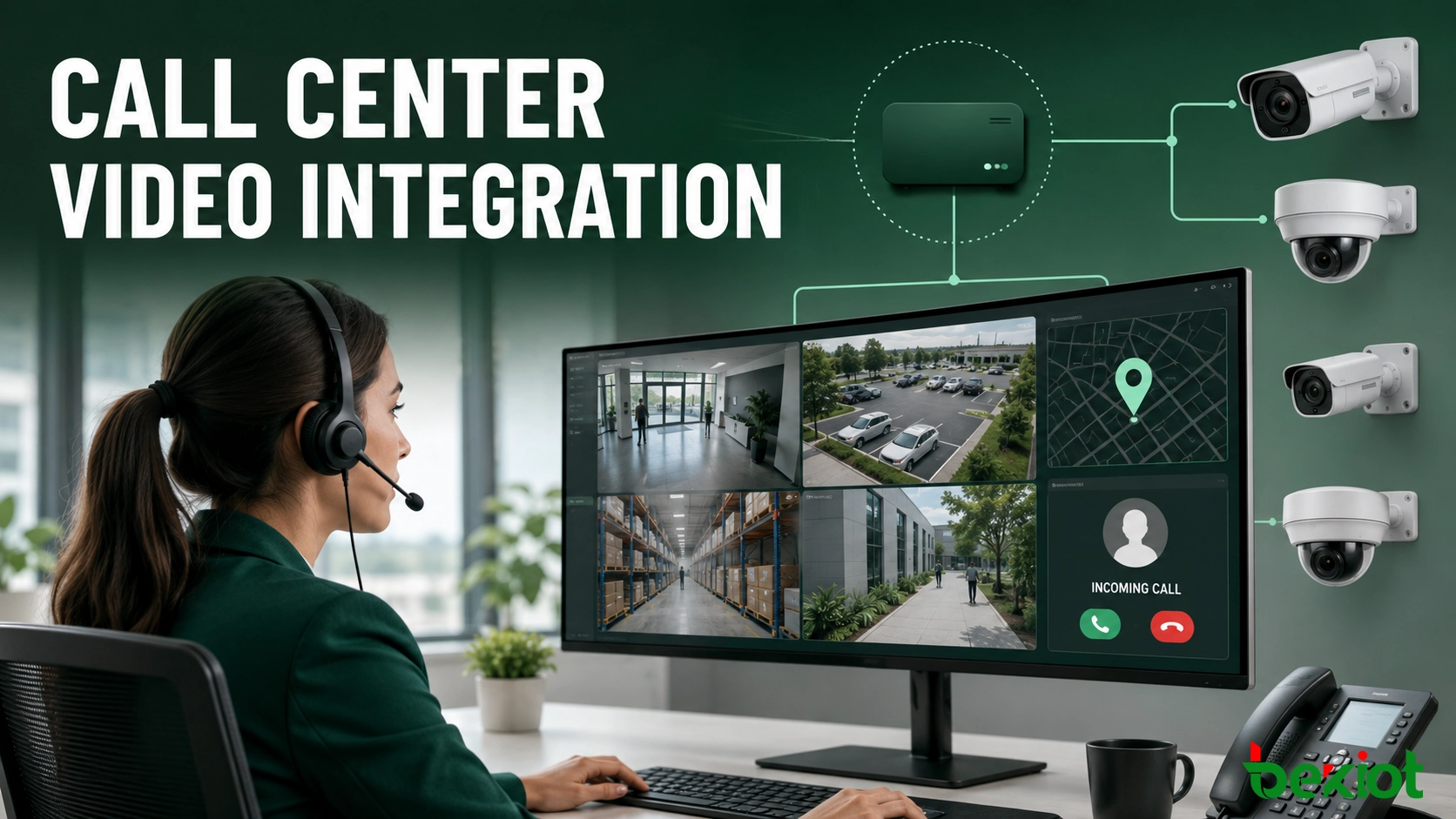 Comment intégrer un centre d'appels à la vidéosurveillance