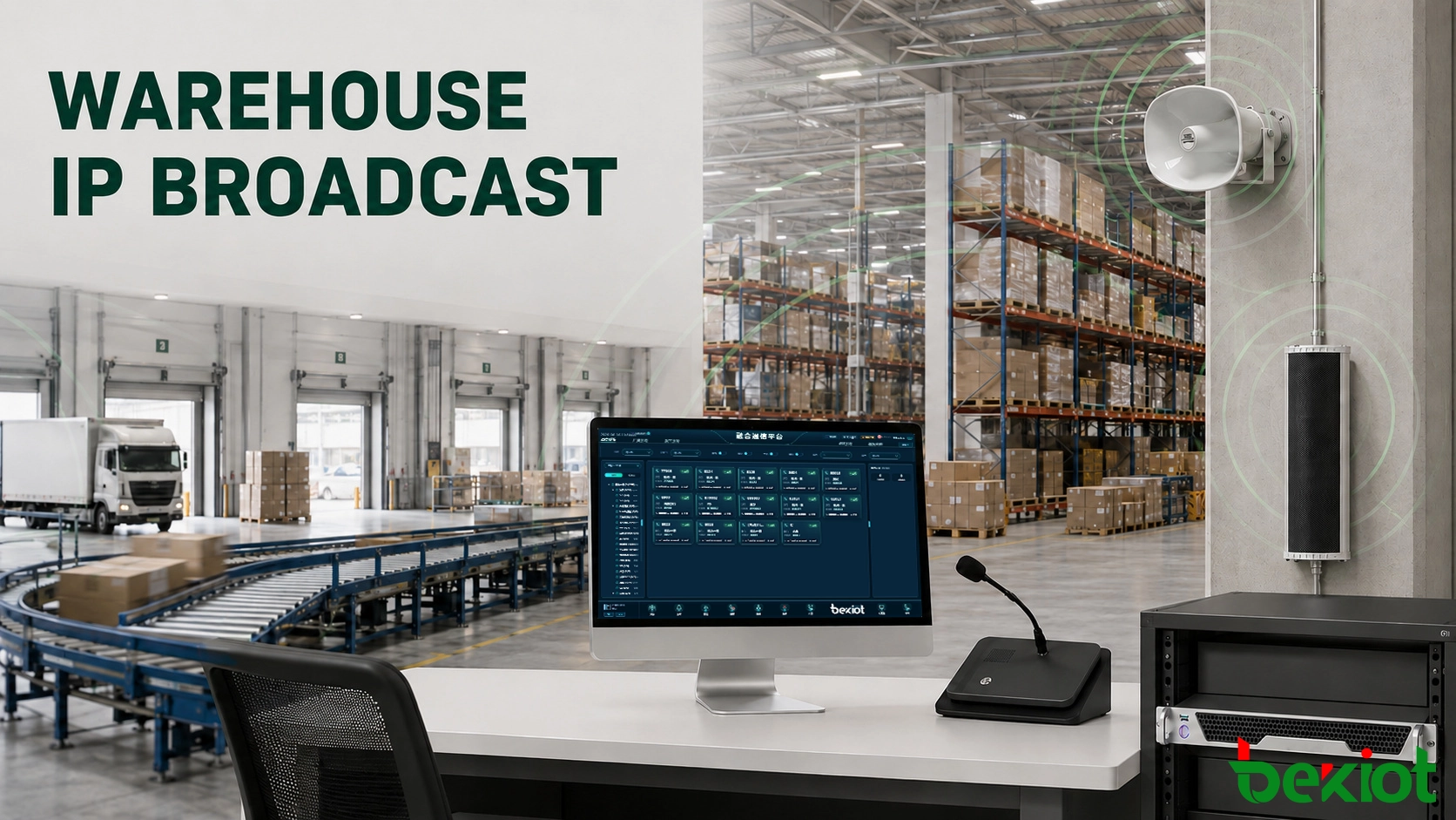 Comment un système de diffusion IP améliore-t-il la communication dans les entrepôts et les centres logistiques ?
