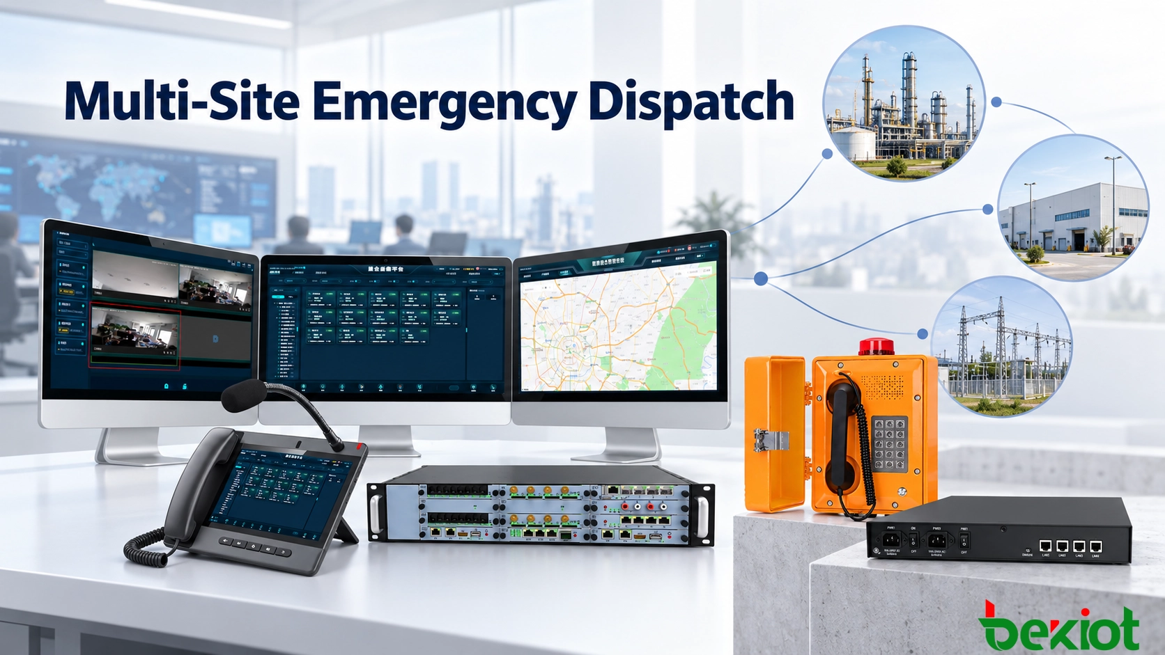 Répartition d'urgence multi-sites : Contrôle central et résilience locale