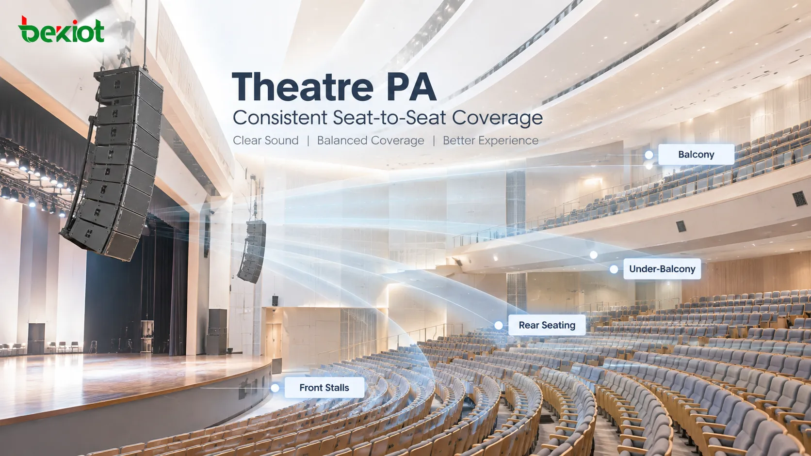 Pourquoi les systèmes de sonorisation de théâtre passent-ils d’un SPL élevé à une couverture cohérente d’un siège à l’autre ?