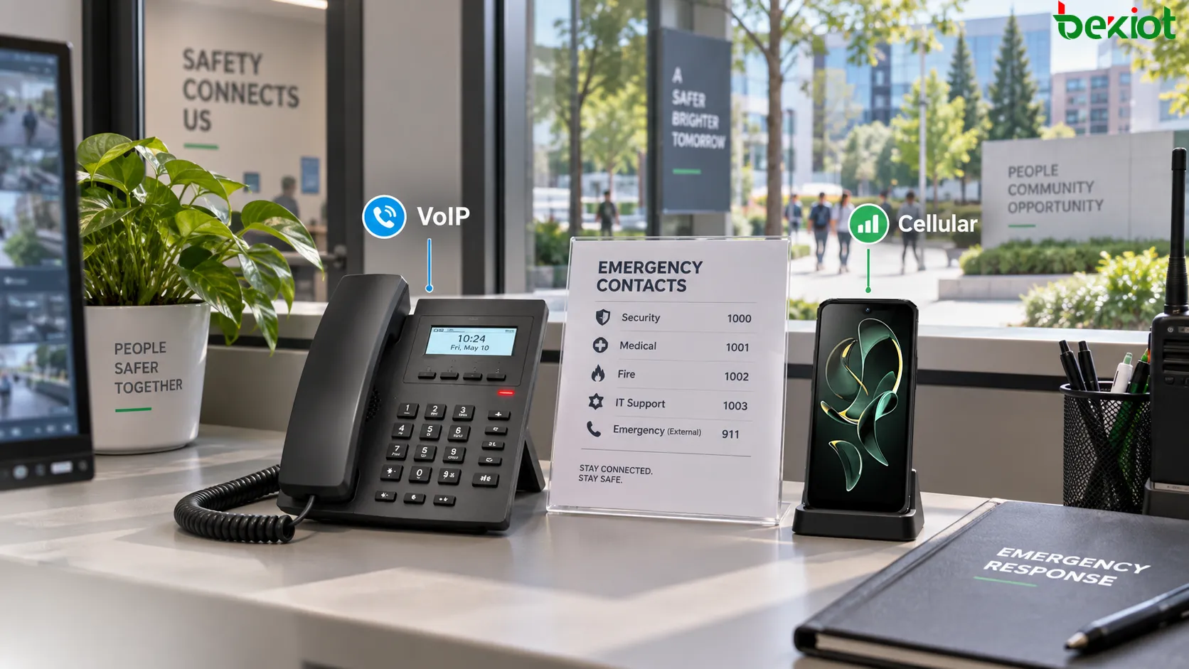Architecture d’appel d’urgence VoIP multichemin utilisant une voix SIP principale, un service cellulaire indépendant, des opérateurs alternatifs, une téléphonie fixe de secours et des numéros locaux d’urgence tout en réduisant les points de défaillance partagés