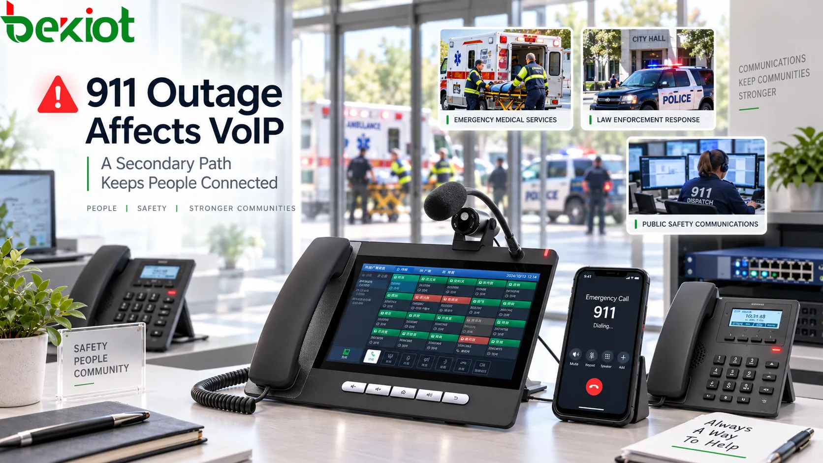 Les interruptions intermittentes du 911 affectent la VoIP : pourquoi les appels d’urgence ont besoin d’un chemin secondaire