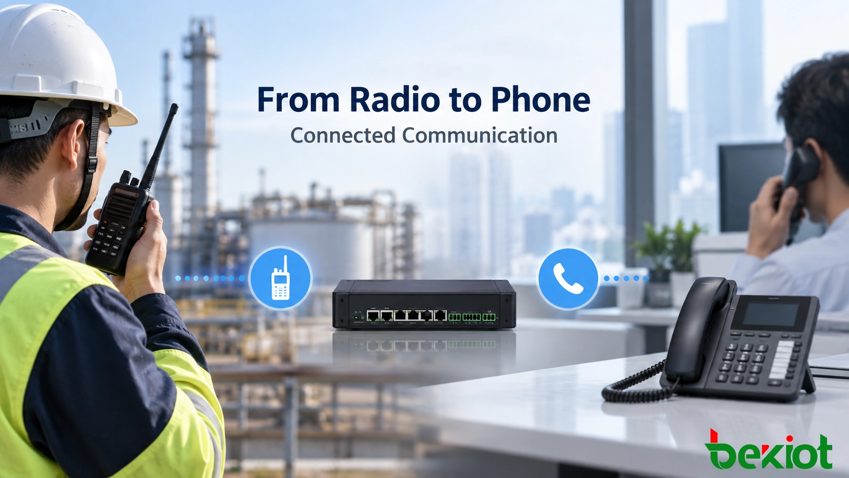 Comment une radio bidirectionnelle peut-elle appeler un numéro de téléphone ?