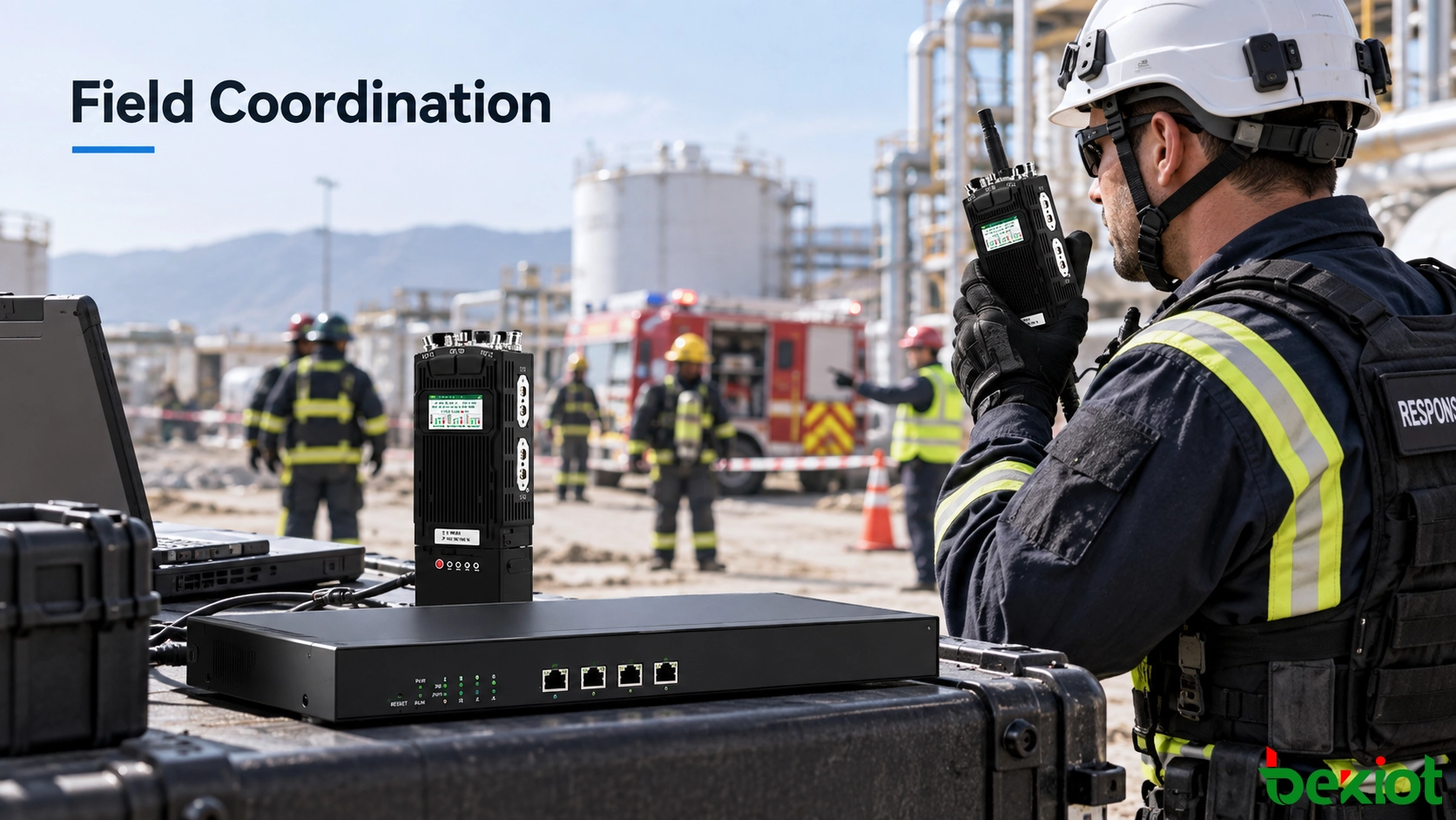 Environnement de communication d’urgence intégrant téléphonie, vidéo, radio, sonorisation et ressources de répartition