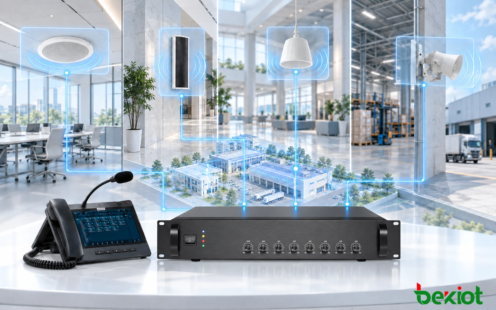 Configurations mixtes haut-parleurs et amplificateurs