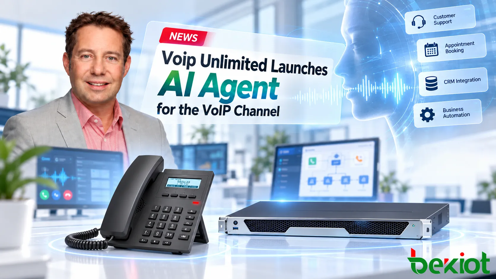 Voip Unlimited lance AI Agent alors que la voix IA s'installe dans le réseau de distribution VoIP